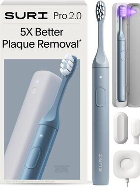 Sonic Electric Toothbrush with UV Cleaning Case, Long Battery Life, Pressure